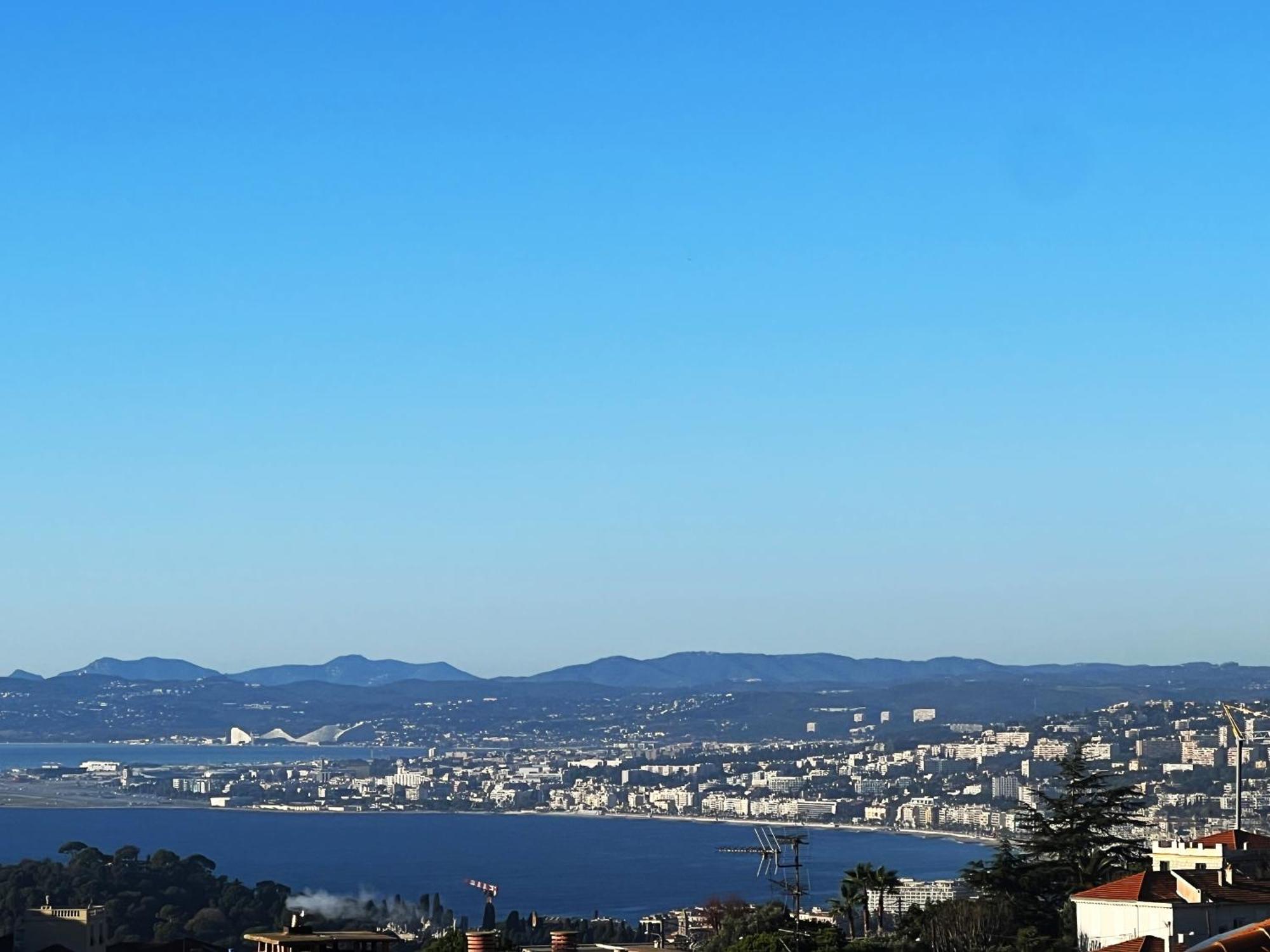 Agréable 3 pièces climatisé avec vue mer et parking Villefranche-sur-Mer Exterior foto